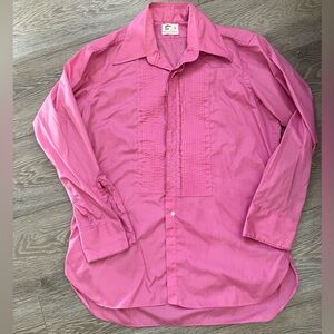 Vintage After Six Tuxedo Prom Button Up Shirt